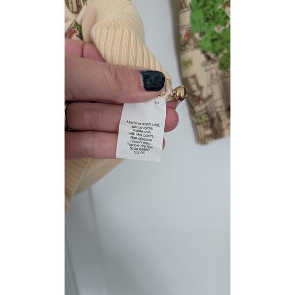 J. Crew France Vintage Novelty Lightweight Cardigan Sweater - Picture 6 of 8